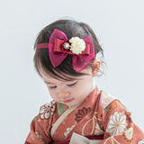 Tsumami hair band Ume ribbon 51019