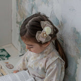 Tsumami hair clip plum ribbon 51018