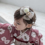 Tsumami hair band Ume ribbon 51019