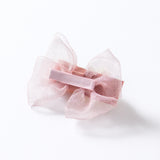 Tsumami hair clip plum ribbon 51018