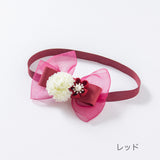 Tsumami hair band Ume ribbon 51019
