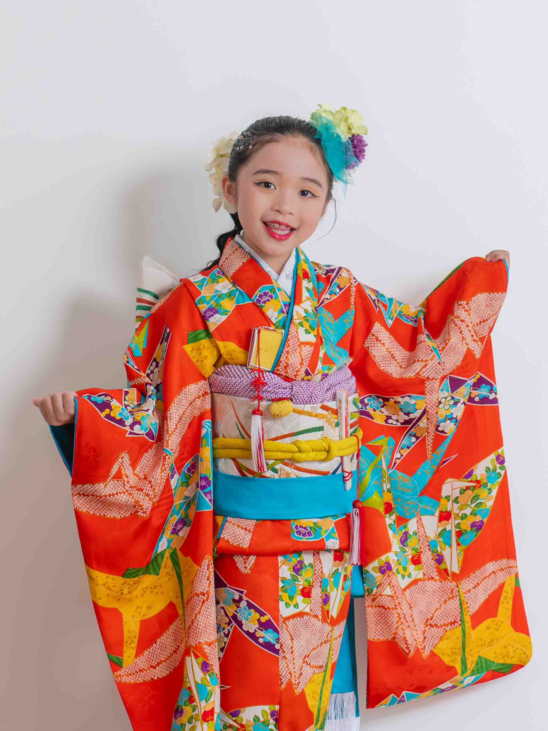 お正月 七五三 女の子 袴 Mサイズ tsukihana お正月 七五三 女の子 袴 Mサイズ tsukihana - キッズ服(100cm~)