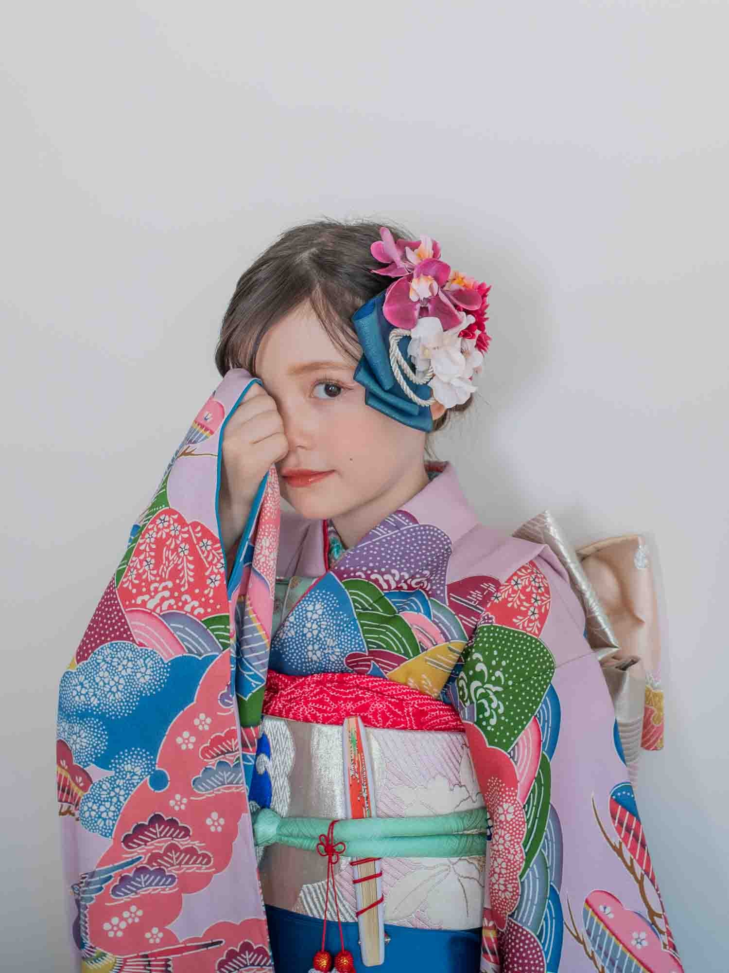 お正月 七五三 女の子 袴 Mサイズ tsukihana お正月 七五三 女の子 袴 Mサイズ tsukihana - キッズ服(100cm~)