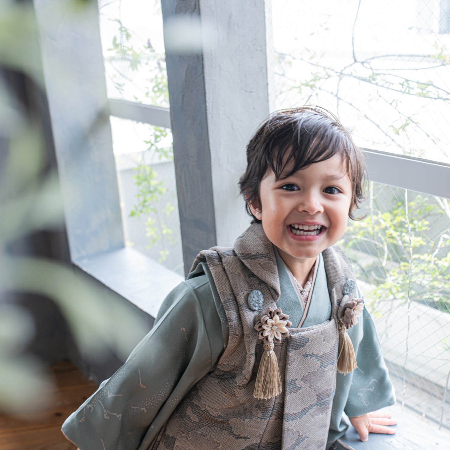 男孩 七五山3岁男孩出租和服|AB302 – ベビー袴tsukihana-つきはな-