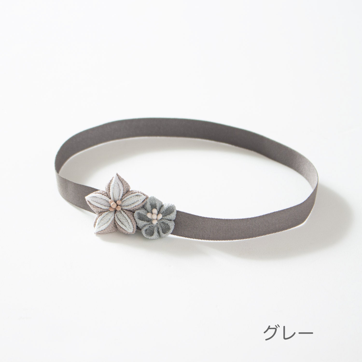 つまみ細工ヘアバンド　ききょう　51012
