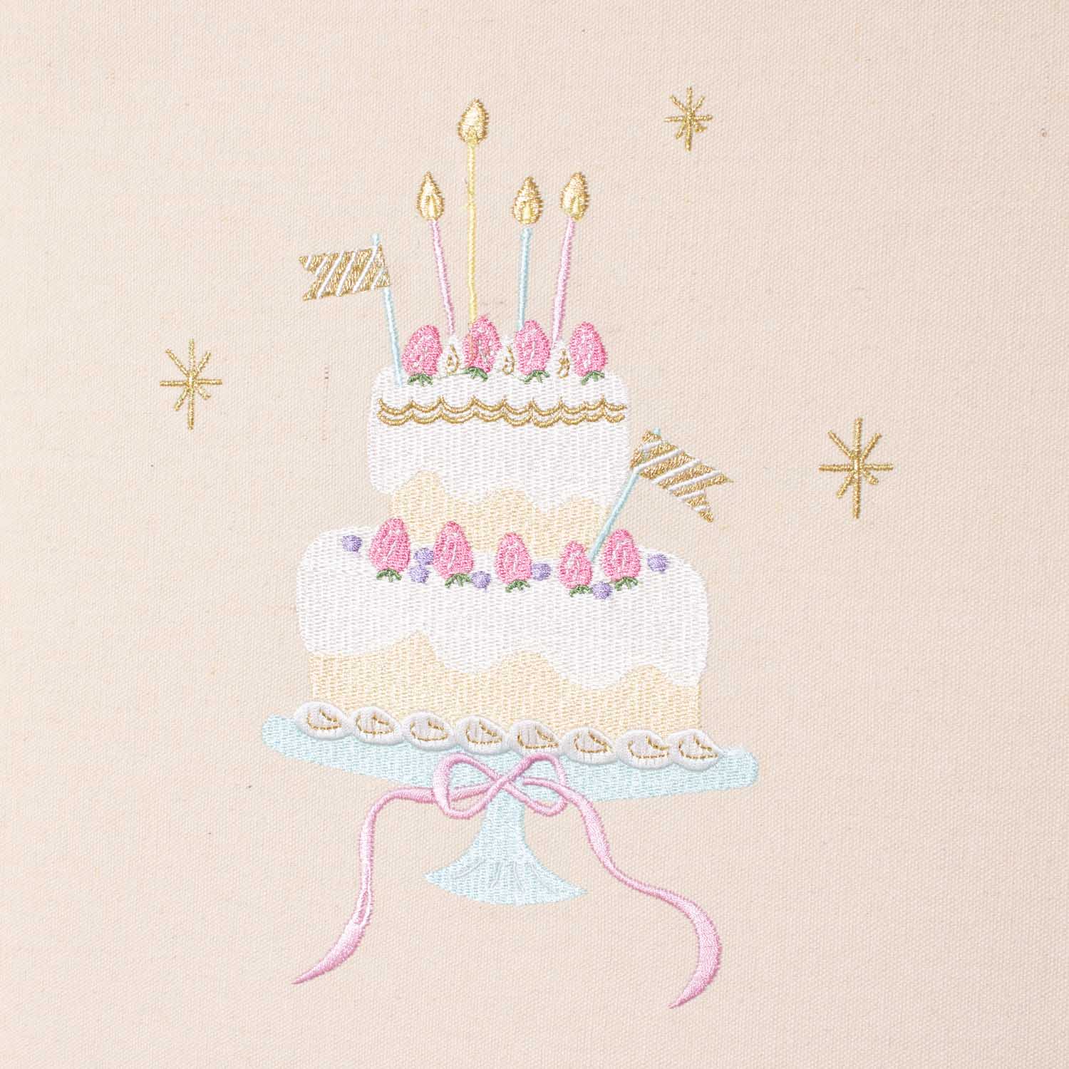 刺繍タペストリー「Happy Birthday」