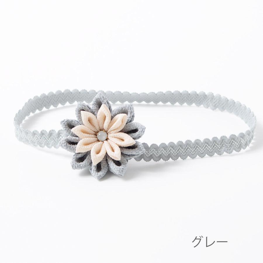 つまみ細工ヘアバンド　れん　51009